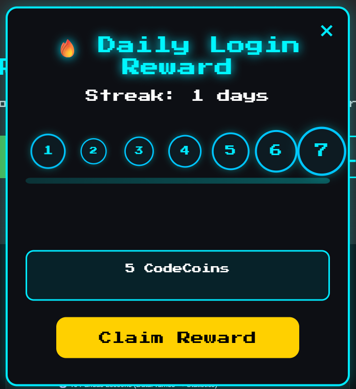 Daily Login Preview