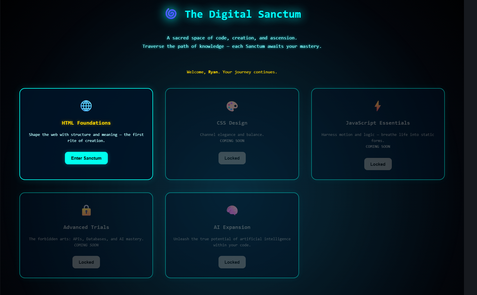 The Digital Sanctum is now live