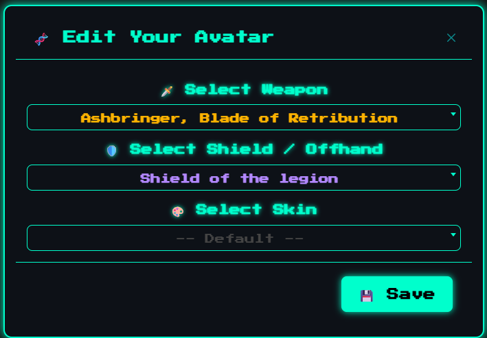Avatar Gear Editor