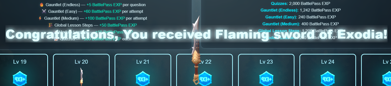 Reward Display Update